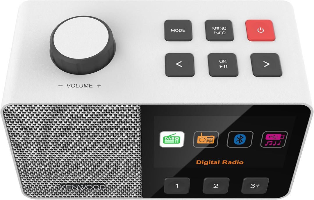 Kenwood CR-M70DAB DAB+/FM Radio mit ASA, 4,3" IPS Display, Bluetooth 5.3, Dual Alarm & Sleep, USB MP