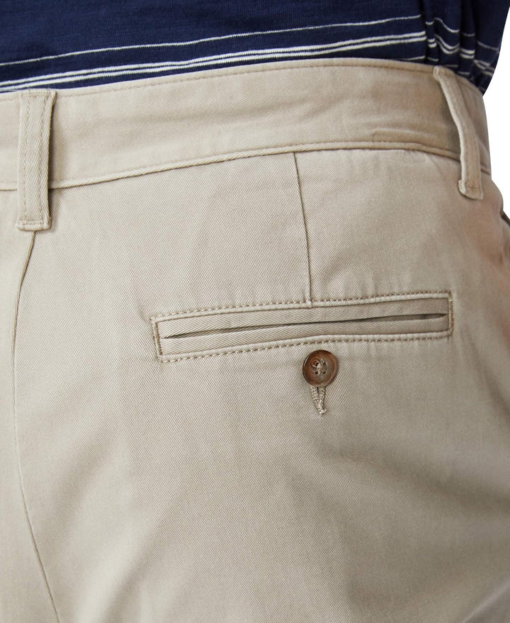 Nautica Herren Hose, Business/Leger Klassische Passform, Flache Vorderseite, Stretch, Solide Chino D