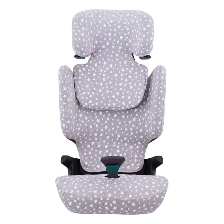 JYOKO Kids Bezug kompatibel mit Britax Romer Kidfix, aus Baumwolle (Romer Kidfix I-Size, White Star)
