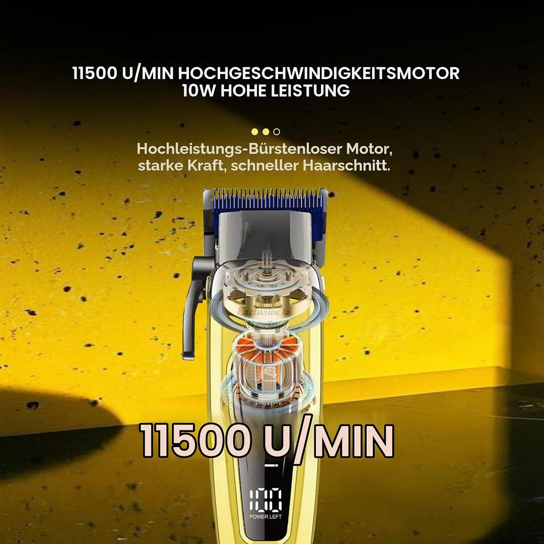 KEMEI KM-90-4 Professionelle schnurlose Haarschneidemaschine, verstellbare Klinge, Haar- &amp; Bartschne