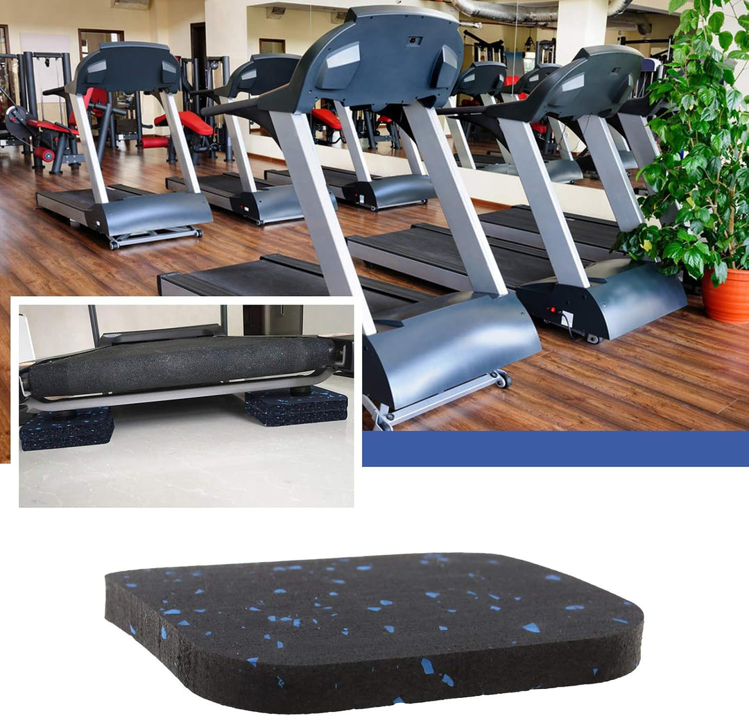 EMSea 6 Stück 10 cm Laufmatte, stossabsorbierend, aus Gummi, Bodenkissen, Fitnessgerät