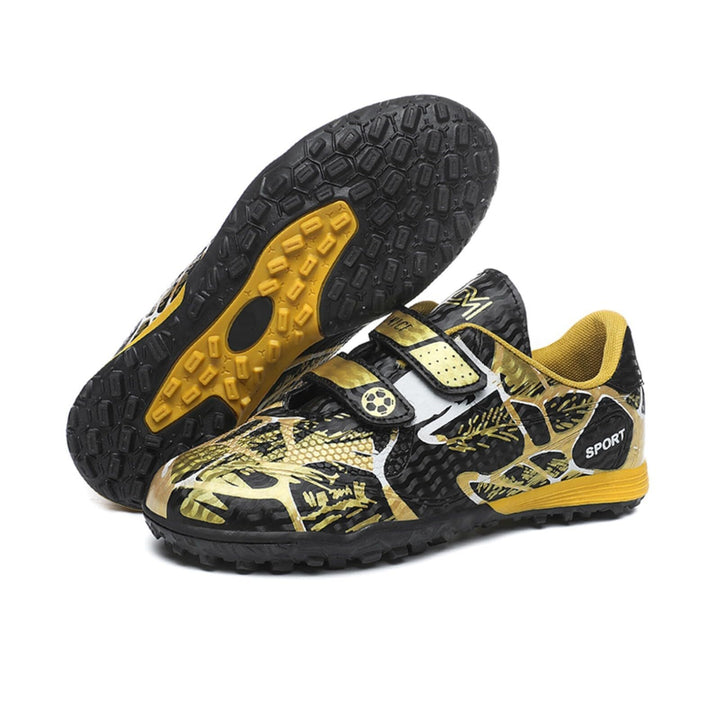 Fussballschuhe mit Stollen für Jungen Mädchen Athletics Football Schuhe Laceless Leichtathletik Trai