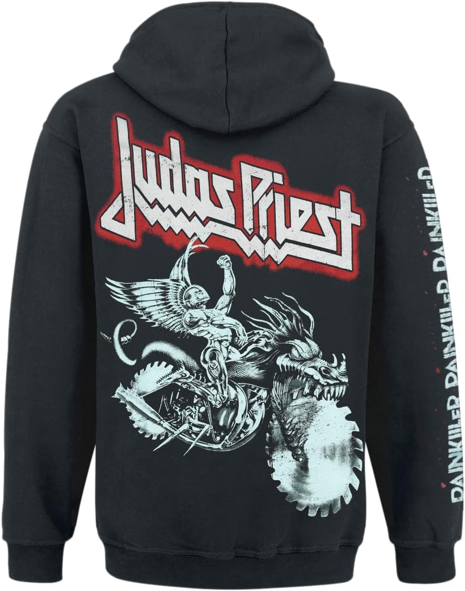 Judas Priest Painkiller Männer Kapuzenpullover schwarz Band-Merch, Bands, Musik S Schwarz, S Schwarz