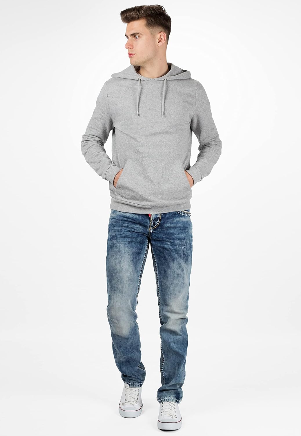 Cipo & Baxx Herren Jeans mit dicken Nähten 29W / 30L Blau - 29, 29W / 30L Blau - 29
