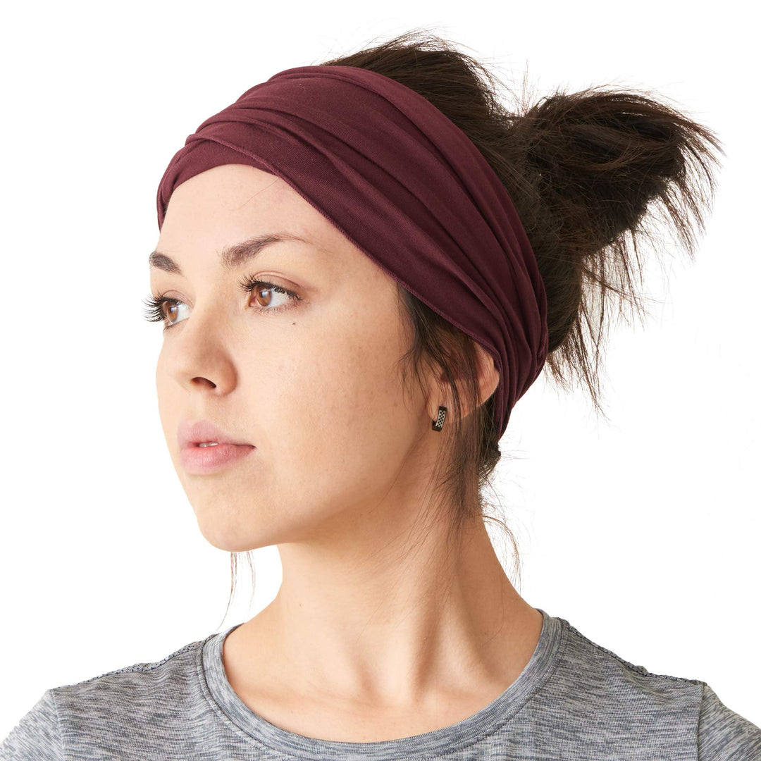 Dünnes Lauf Stirnband Sport Haarband Herren, Bandana Damen Sommer Japanische Mode Lang, Loop Tuch Zu