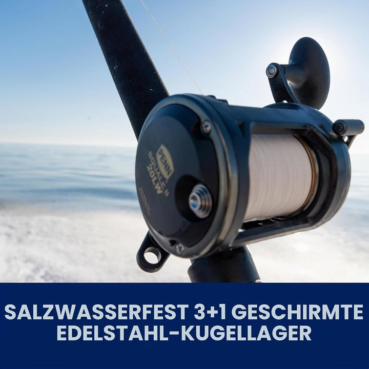 PENN Squall II Level Wind Konventionelle Angelrolle Squall II Level Wind 50LW, Squall II Level Wind