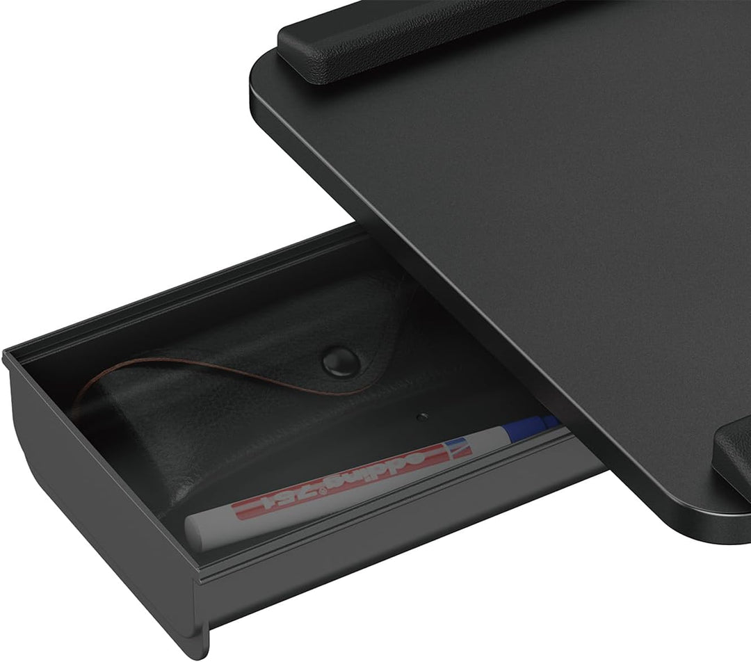 Maclean MC‑108 B Tastaturhalter unter Schreibtisch | Einstellbare Neigung und Kurbel + Handgelenkauf