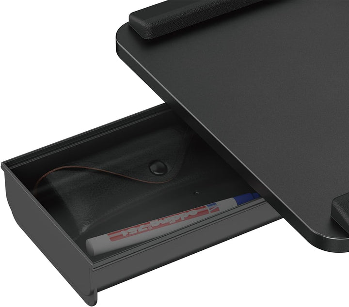 Maclean MC‑108 B Tastaturhalter unter Schreibtisch | Einstellbare Neigung und Kurbel + Handgelenkauf