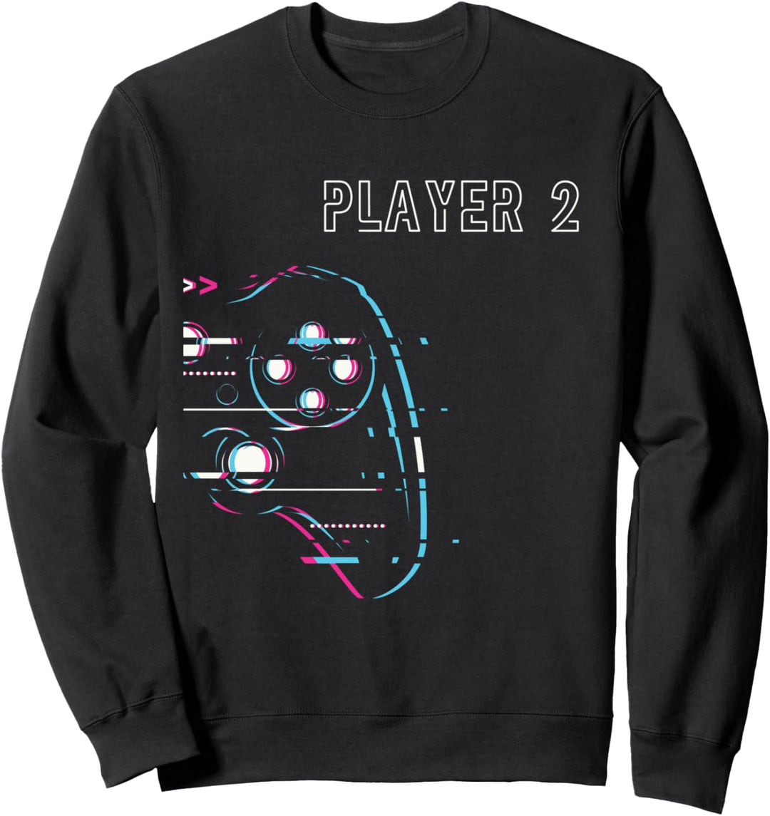 Zocker Paar - Player 1 Player 2 Gamer Team Sweatshirt