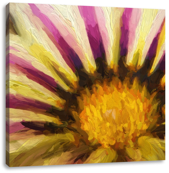 Pixxprint zarte Orchidee mit Zen Steinen, Format: 70x70 auf Leinwand, 70x70