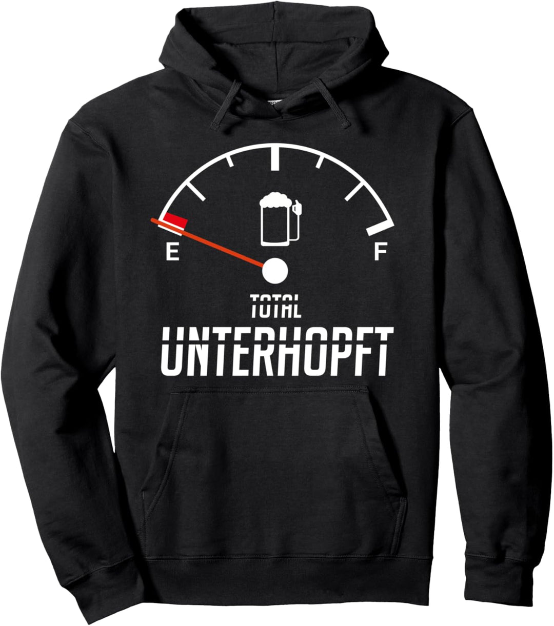 Lustiges Bier Spruch Tankanzeige Tacho Party Oktoberfest Pullover Hoodie