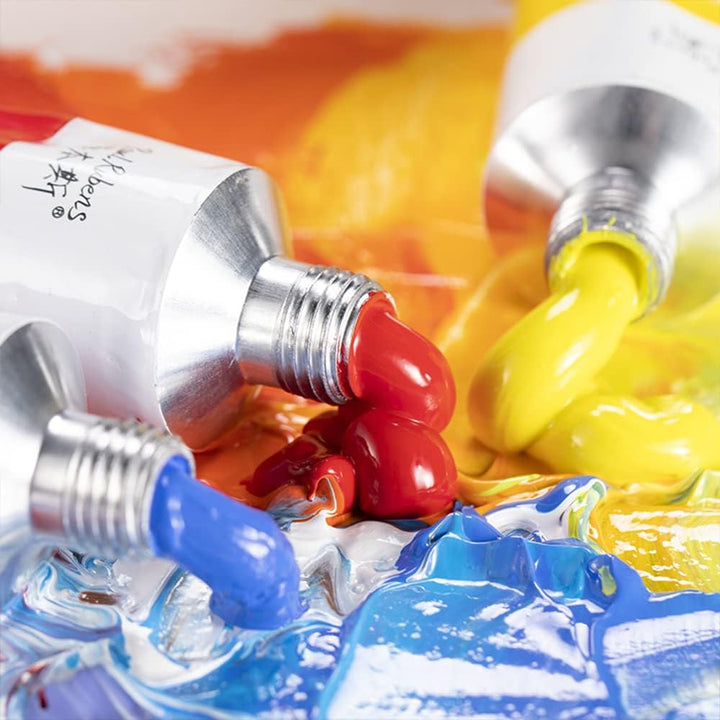 Paul Rubens Ölfarben, 12 Neonfarben mit hoher Sättigung, 50 ml grosse Tuben, schnellere Trocknungsze