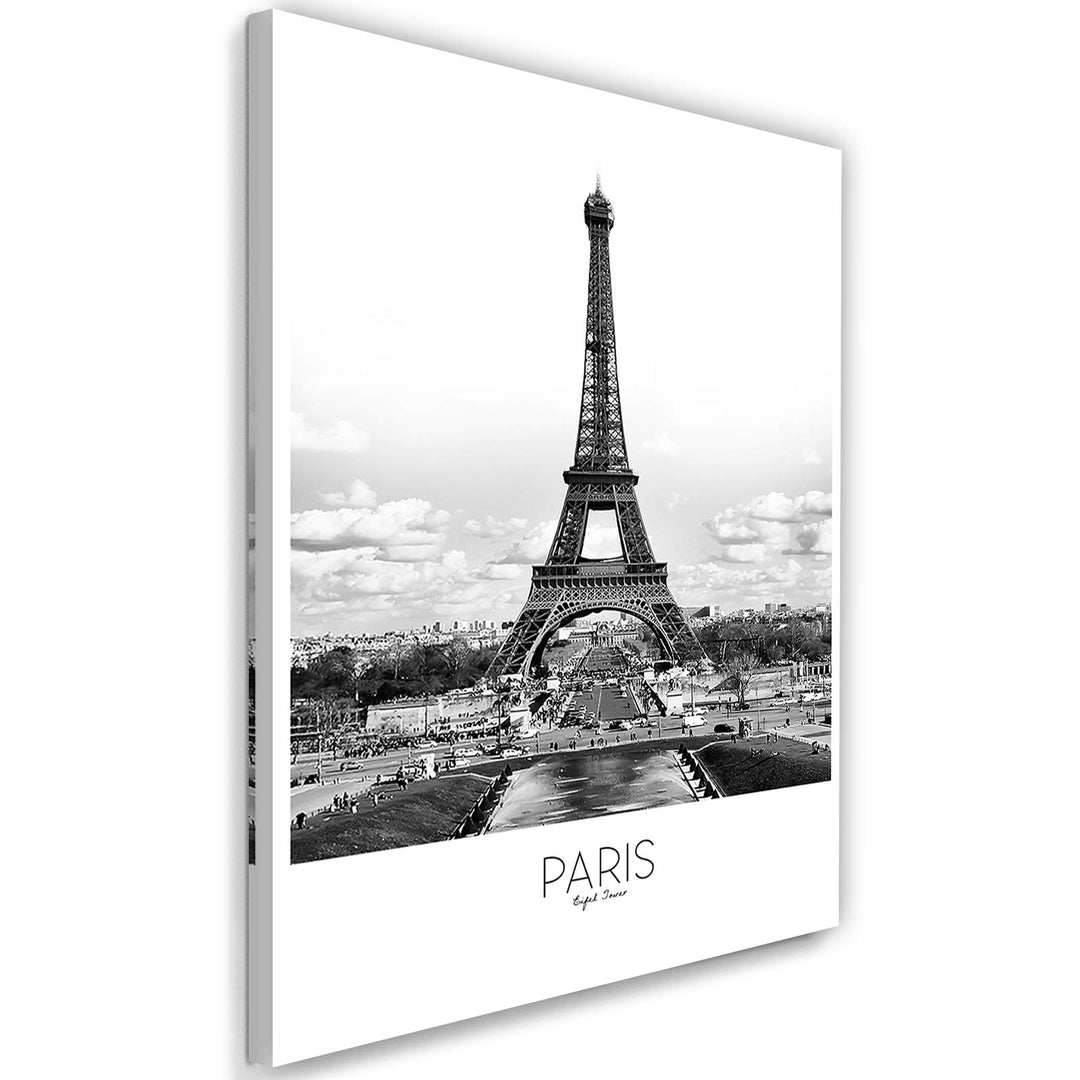 Feeby Bilder Paris Eiffelturm XXL 60x90 1 Teilig Wohnzimmer Schlafzimmer Flur Büro Modern Leinwandbi
