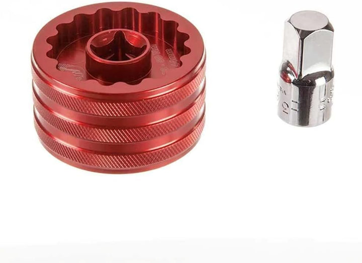 Wheels Mfg Doppelseitige Tretlager-Stecknuss rot Einheitsgrösse, rot Einheitsgrösse