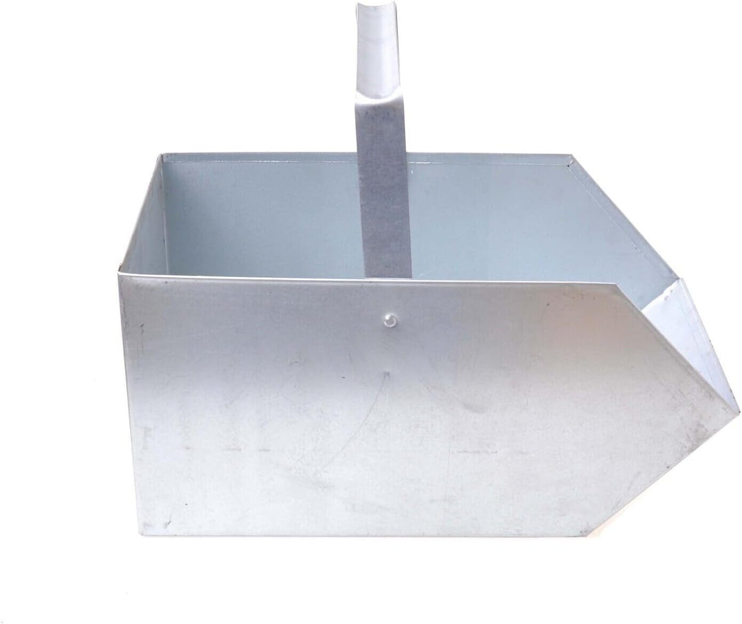 Kohlenkasten Kohlenschütte Aschekasten Aschebehälter Metallkohlenkasten Kohlewanne (Silber (Verzinkt