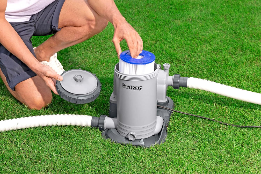 Bestway 58391-7 Filterpumpe für oberirdische Pools mit 9.463 l/h