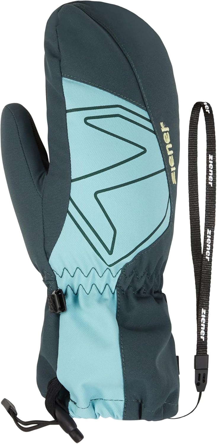 Ziener Kinder Lavalino Ski-Fäustling/Wintersport | wasserdicht, extra warm, Wolle 5 dark jungle, 5 d