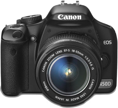 Canon EOS 450D SLR-Digitalkamera (12 MP, LiveView, Kit inkl. EF-S 18-55mm IS Objektiv, bildstabilisi