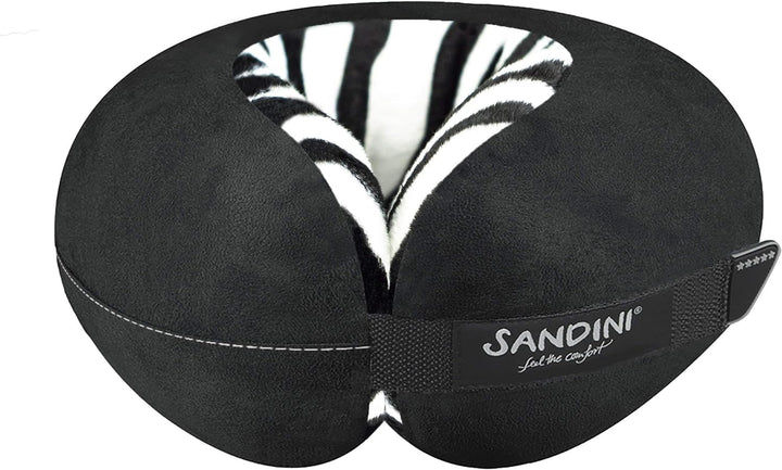 SANDINI TravelFix® Slim Size – Plüsch - Premium Reisekissen Made in EU/Nackenkissen mit ergonomische