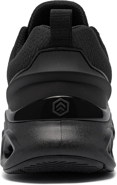 LARNMERN Arbeitsschuhe Herren Sicherheitsschuhe Mode Anti Smashing Stahlkappenschuhe Atmungsaktiv Dä