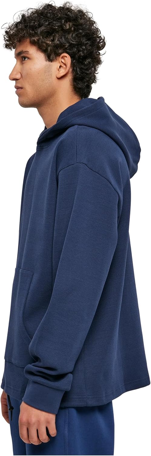 Urban Classics Herren Kapuzenpullover Oversized Waffle Hoody, überschnittenen Schultern, erhältlich