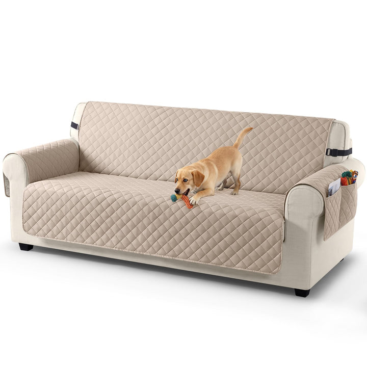 TAOCOCO Sofa Überzug, Sofabezug Wasserdicht Mit Gummiband，Wohnzimmer Anti-Rutsch Gepolsterter Sofasc