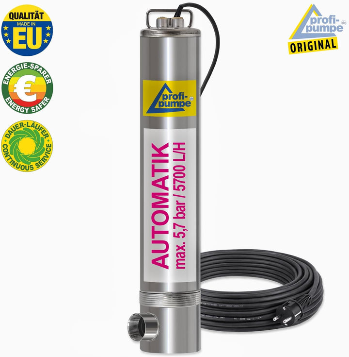 REGENWASSERPUMPE Tauchpumpe TAUCHDRUCKPUMPE ZISTERNENPUMPE Regen-Star-Automatic 750, 20m Kabel, Zist