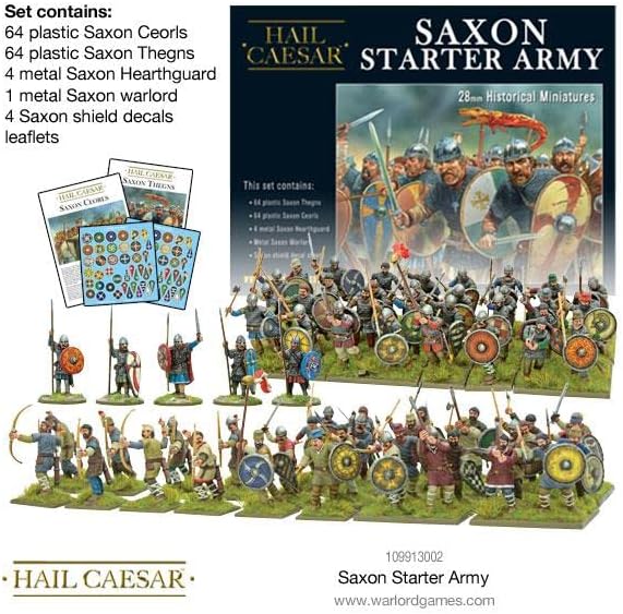Hail Caesar Warlord Games, Saxon Starter Army - Wargaming miniatures