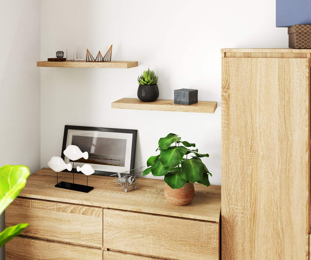AKORD Wandregal PS-3 60 cm | Bücherregal Spielzeug Blumen Dekorationen | für Wohnzimmer Schlafzimmer