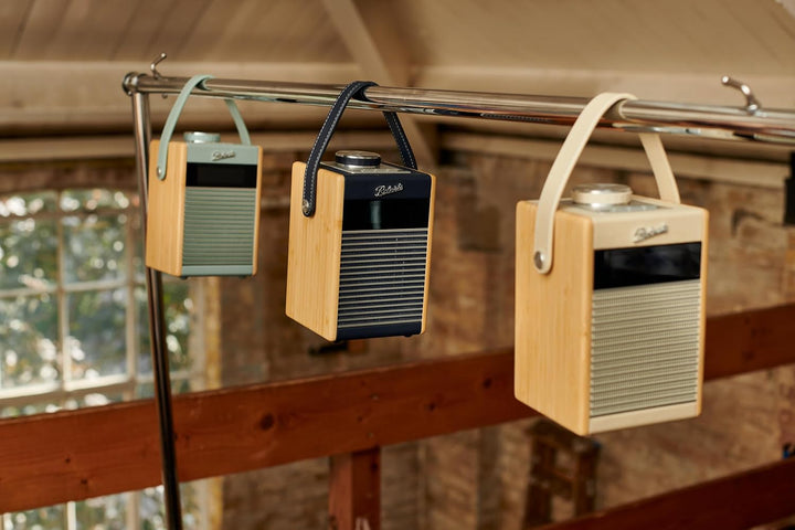 Rambler Midi Retro-Radiowecker, tragbar, Dab+/FM/Bluetooth, cremefarben