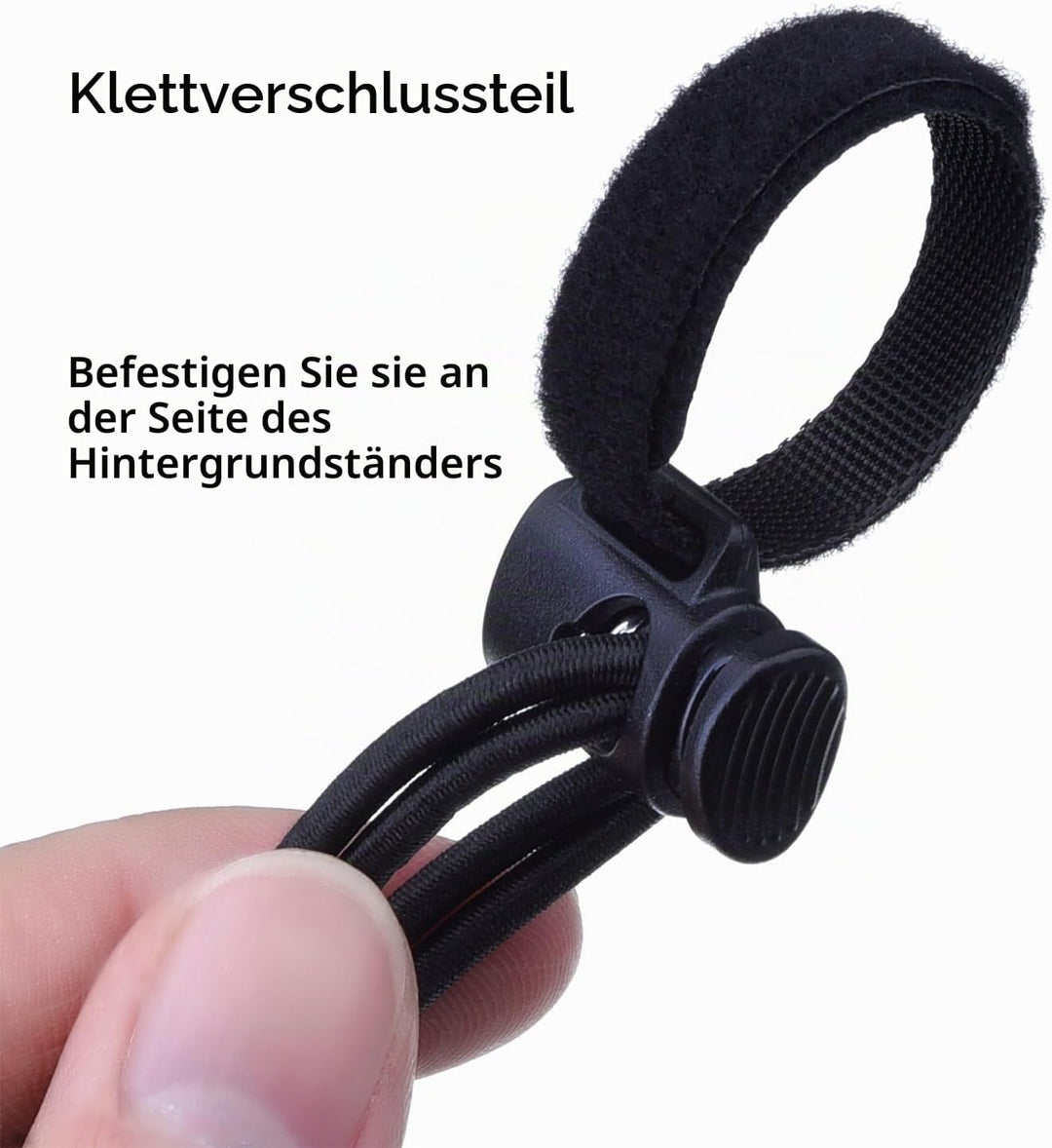 Mudder Hintergrund Klammer Halter für Foto Video Studio, 12 Stück, Schwarz