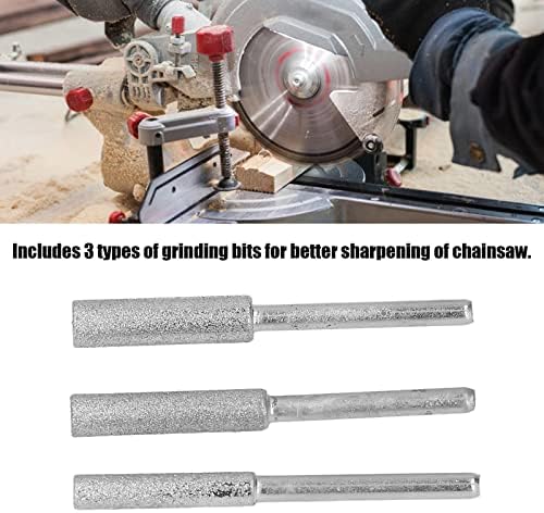 30 Stück Kettensägenschärfer Stein Kettensägenschleifstein mit 4,0 Mm, 4,8 Mm und 5,5 Mm Schmirgelsc