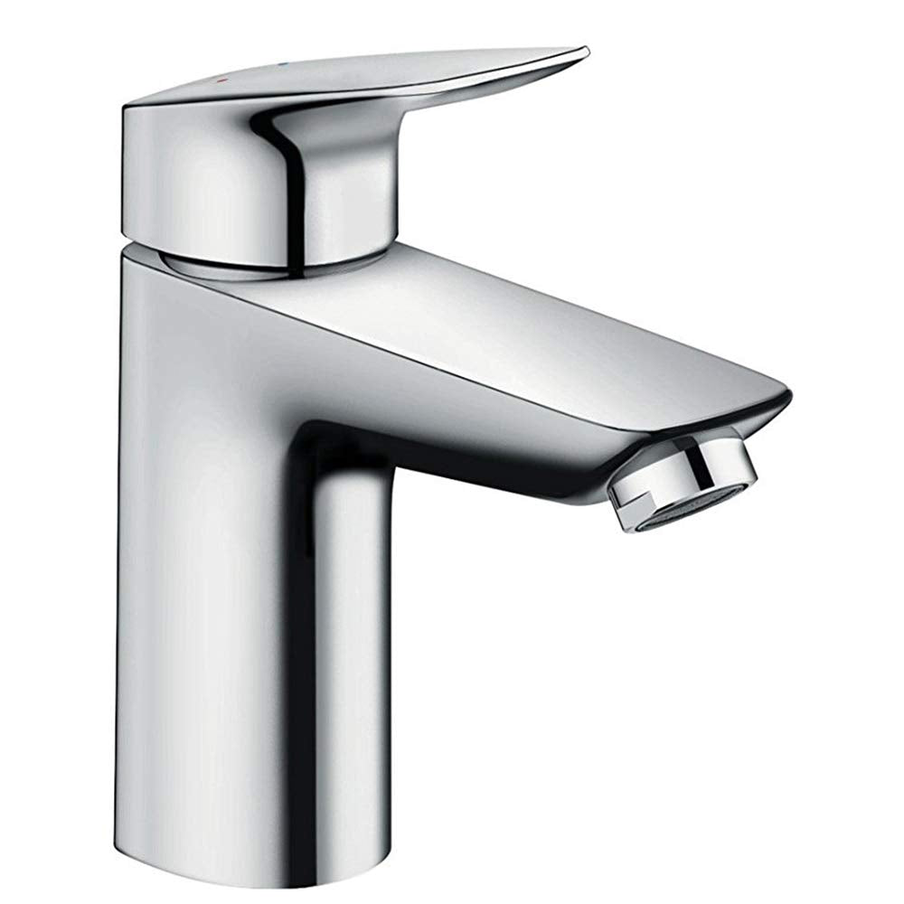 hansgrohe Wasserhahn Logis (Armatur mit Auslauf Höhe 100mm, ohne Ablaufgarnitur) Chrom Chrom Auslauf