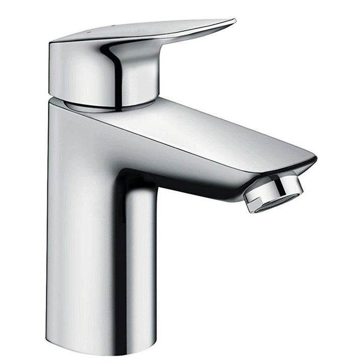hansgrohe Wasserhahn Logis (Armatur mit Auslauf Höhe 100mm, ohne Ablaufgarnitur) Chrom Chrom Auslauf