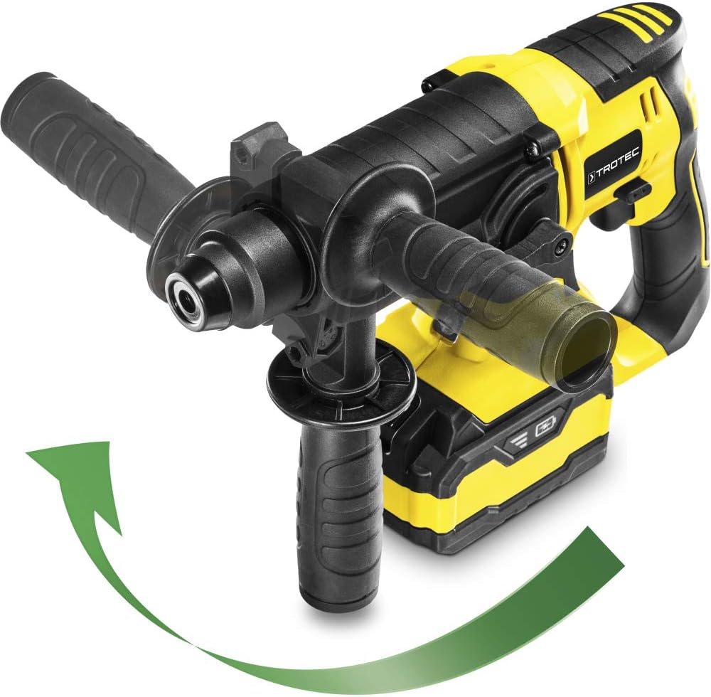 TROTEC Bohrhammer PRDS 20‑20V – Schlagstärke 2 J, pneumatisches Hammerwerk, 20 V, 4,0 Ah Multiakku,
