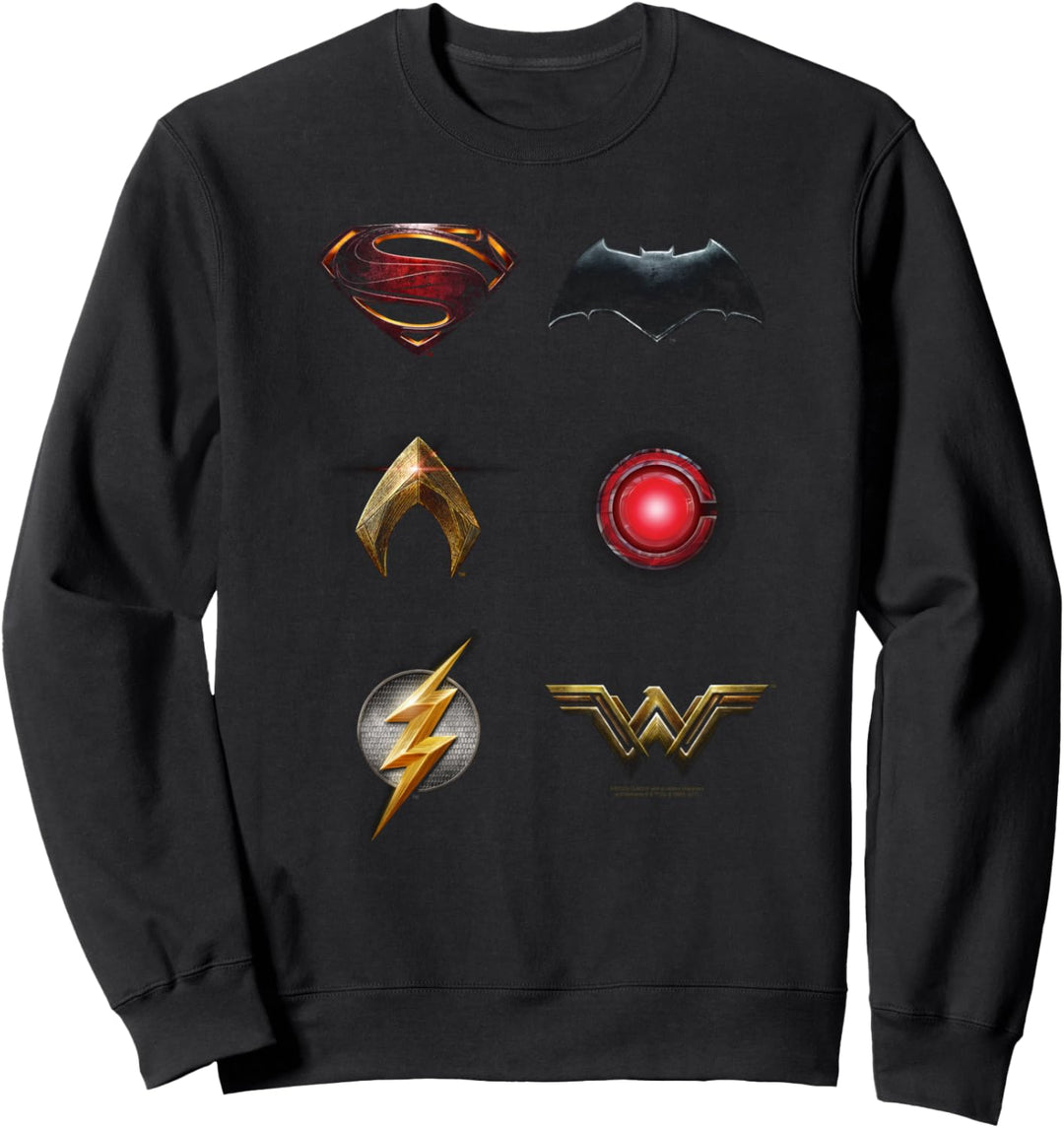 Justice League Movie Logos Sweatshirt