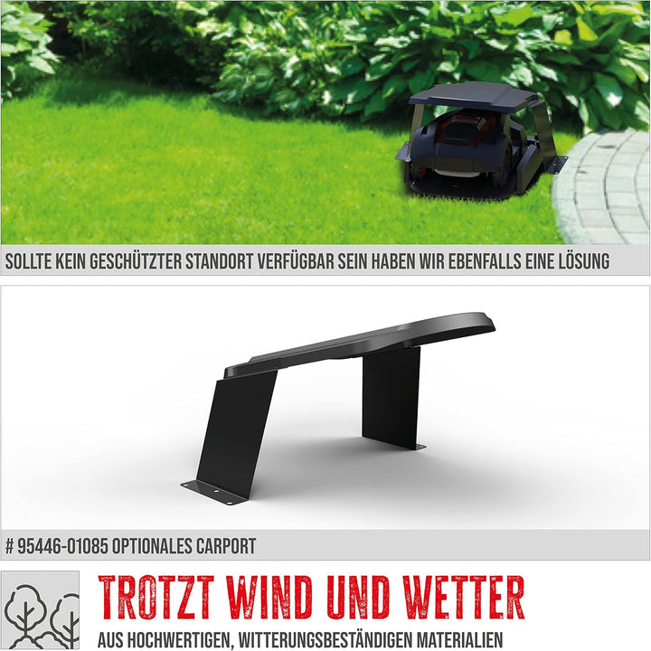 Güde 95447 Roboter Rasenmäher GRR 240.1 (Einstellbarer Arbeitsbereich 50m² bis 1000m², 5-Fach einste