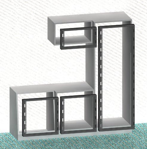 Rack Magic - 9HE Einbaurahmen 19" für den Einbau in bestehende Einrichtungen - 19 Zoll Schrank - Sch