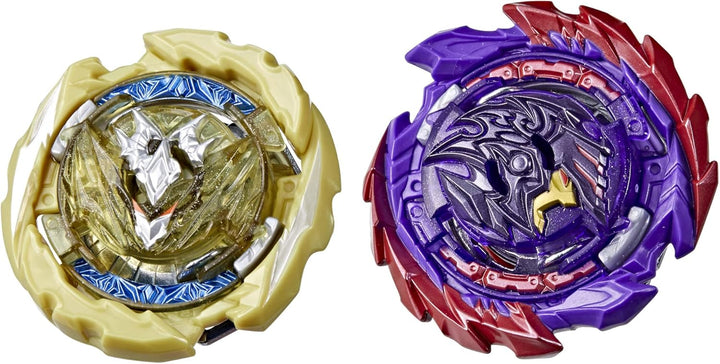 Beyblade Hasbro Burst QuadDrive Berserk Balderov B7 und Cyclone Belfyre B7 Kreisel Doppelpack – 2 Ka