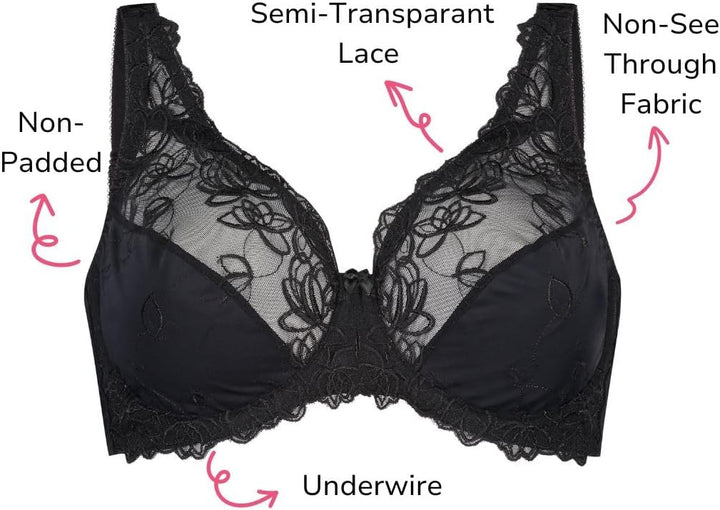 HUNKEMÖLLER Damen Mature BH 80E Schwarz, 80E Schwarz