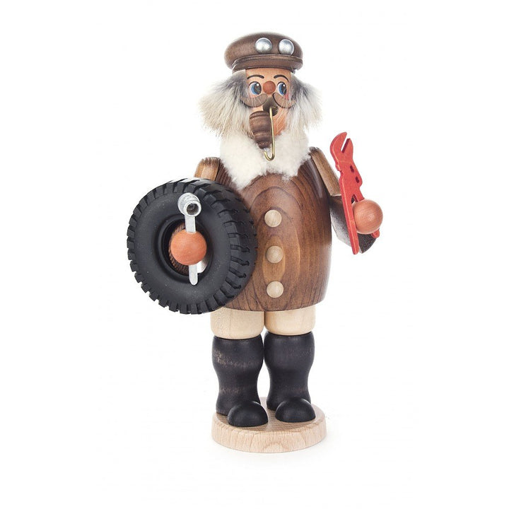 Räuchermännchen Oldtimer Fahrer - 23cm - Original Erzgebirge Räuchermann - Dregeno Seiffen