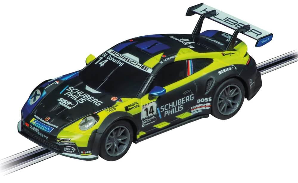 Carrera - 20064245 GO!!! Porsche 992 GT3 Cup Huber Racing, No.14 | Massstab 1:43 Slotcar | Kompatibe