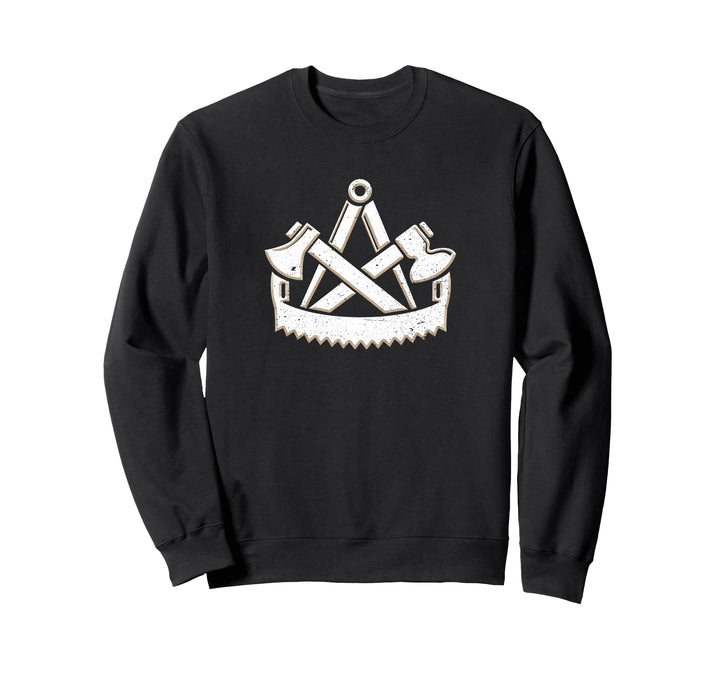 Zimmerer Zimmermann Handwerk Zunftzeichen Symbol Sweatshirt