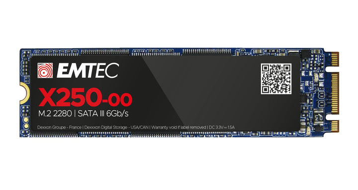 Emtec ECSSD2TX250 interne SSD – 2,5 Zoll – SATA – Kollektion X250 Power Plus – 3D NAND – 2 Tera