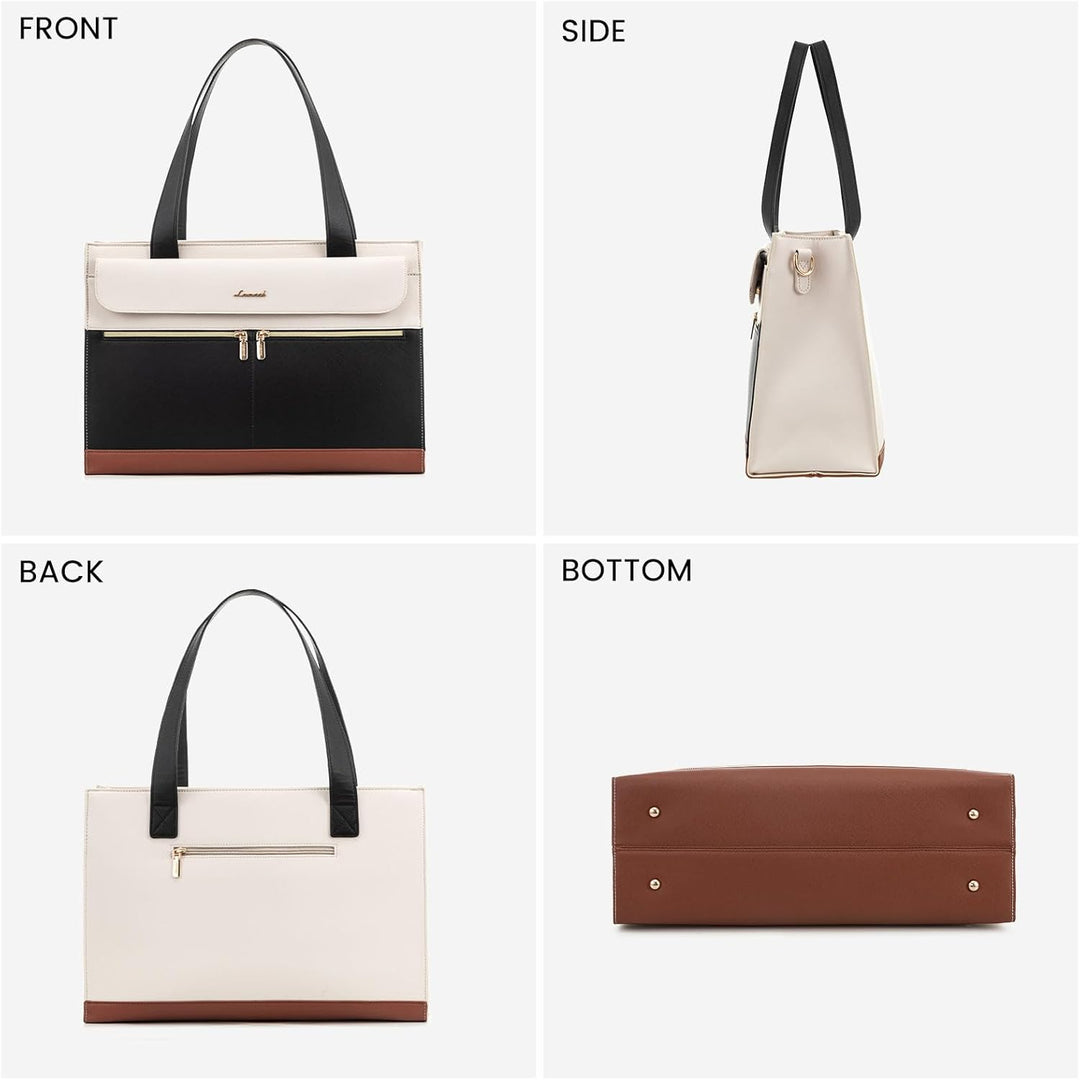 LOVEVOOK Laptoptasche 15,6 Zoll Handtasche Damen, Arbeitstasche Aktentasche Lehrertasche Gross, PU L
