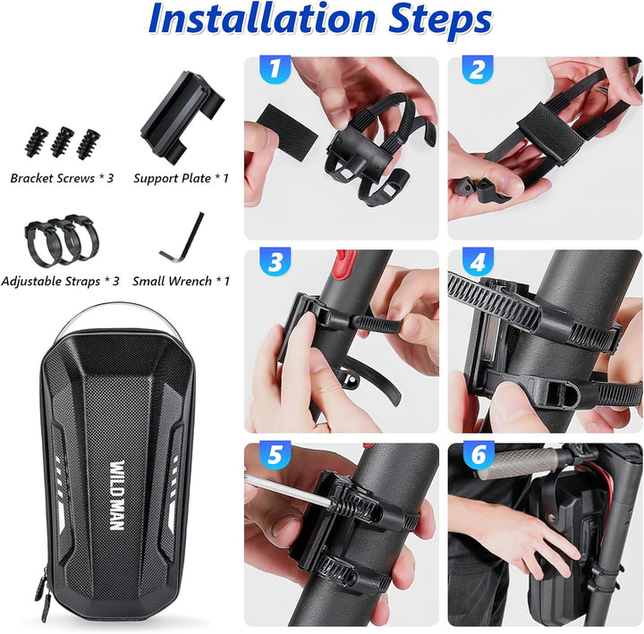 flintronic Scooter Tasche für Roller, 2L/3L Lenkertasche für Elektroroller wasserdichte, Vordertasch