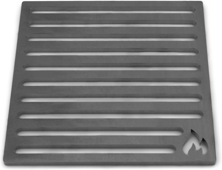 Grillrost.com Das Original Ofenrost 22x22cm aus massivem Stahl - Kein Guss dadurch Keine Bruchgefahr