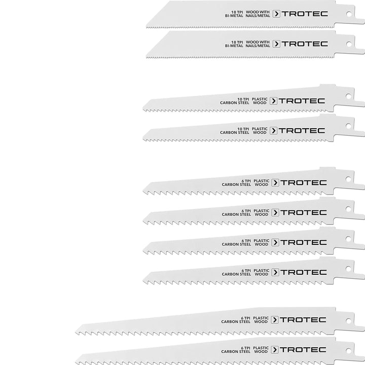 Säbelsägeblätter-Set Holz/Metall/Plastik, 10-teilig