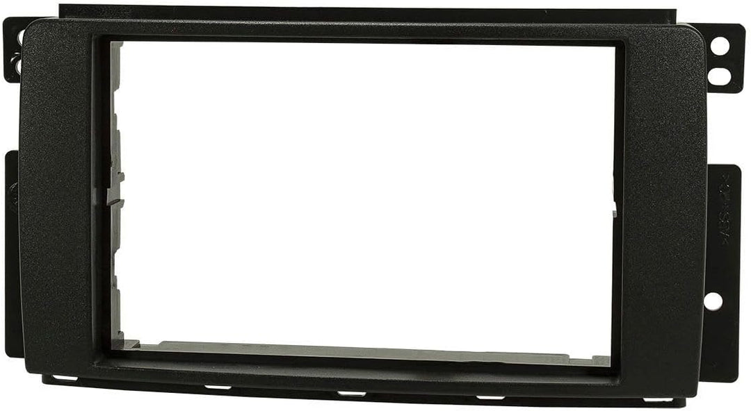 tomzz Audio 2451-001 Doppel DIN Radioblende Set kompatibel mit Smart fortwo 451 forfour 454 schwarz
