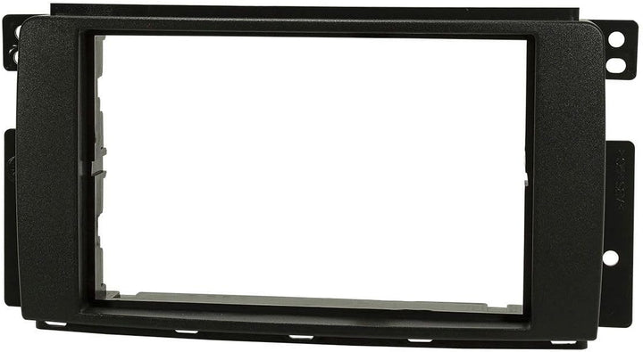 tomzz Audio 2451-001 Doppel DIN Radioblende Set kompatibel mit Smart fortwo 451 forfour 454 schwarz